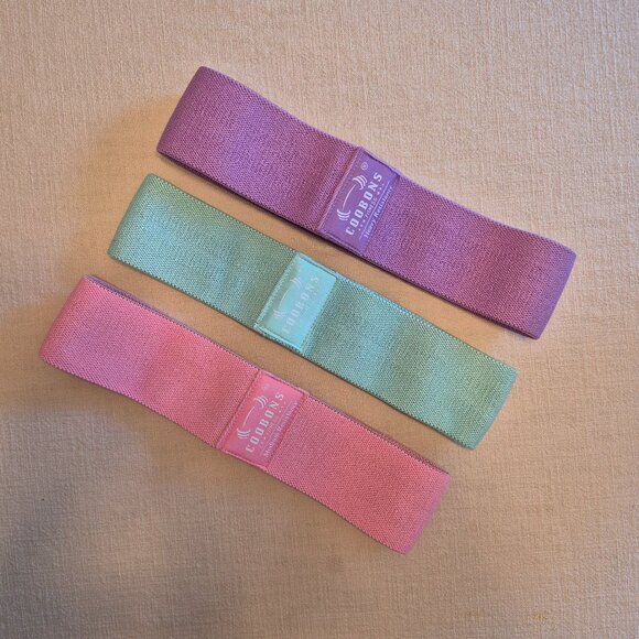 Coobons Resistance Workout Bands - Set of 3 - Picture 1 of 3